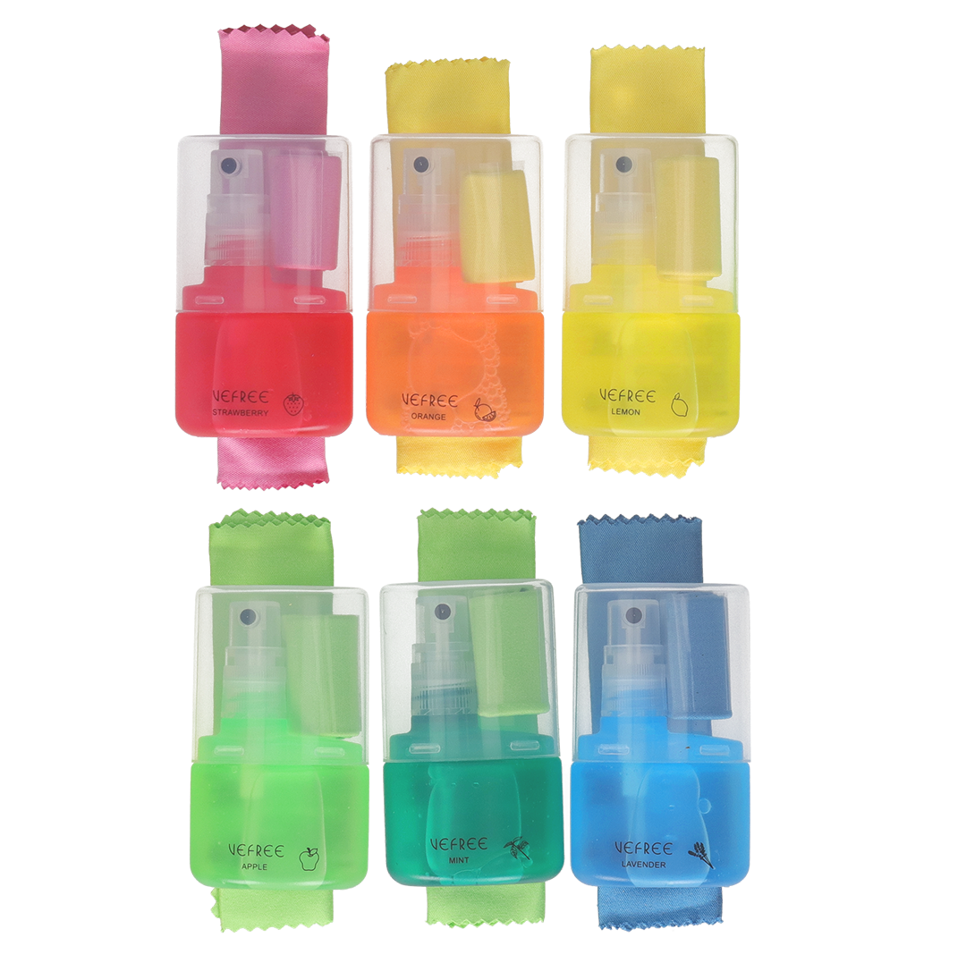 EXPOSITOR SPRAY LIMPIA GAFAS VEFREE AROMAS  25ml 24uds