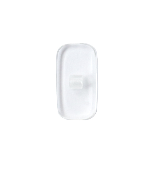PLAQUETA PVC TORNILLO RECTANGULAR ULTRA FINA 25uds