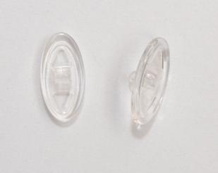 PLAQUETA SILICONA TORNILLO OVALADA ULTRA FINA 10uds