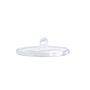 PLAQUETA PVC TORNILLO OVALADA ULTRA FINA 25uds