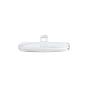 PLAQUETA PVC TORNILLO RECTANGULAR ULTRA FINA 25uds