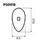 PLAQUETA SILICONA TORNILLO SIMÉTRICA 25uds