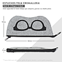 ESTUCHE  TELA CREMALLERA NEGRO/AZUL 10uds