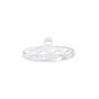 PLAQUETA SILICONA TORNILLO OVALADA 25uds